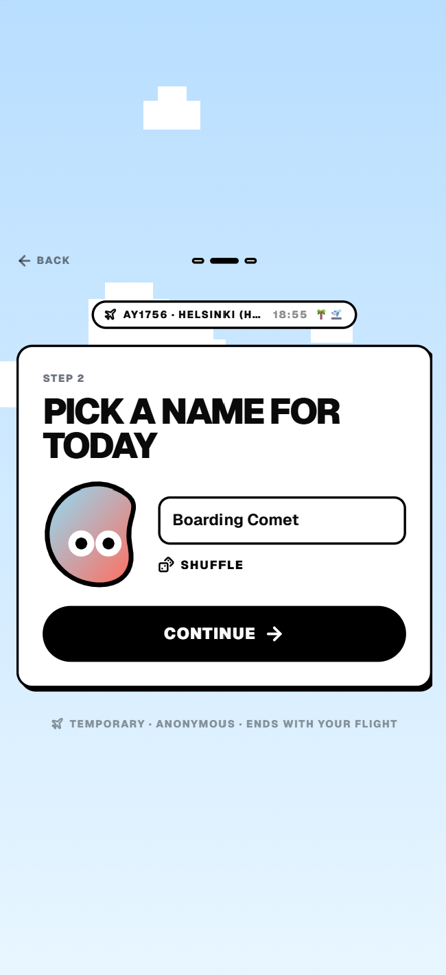 Gate - choose username